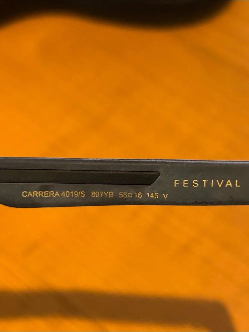 Carrera Festival Sunglasses in Black with Gold Accent